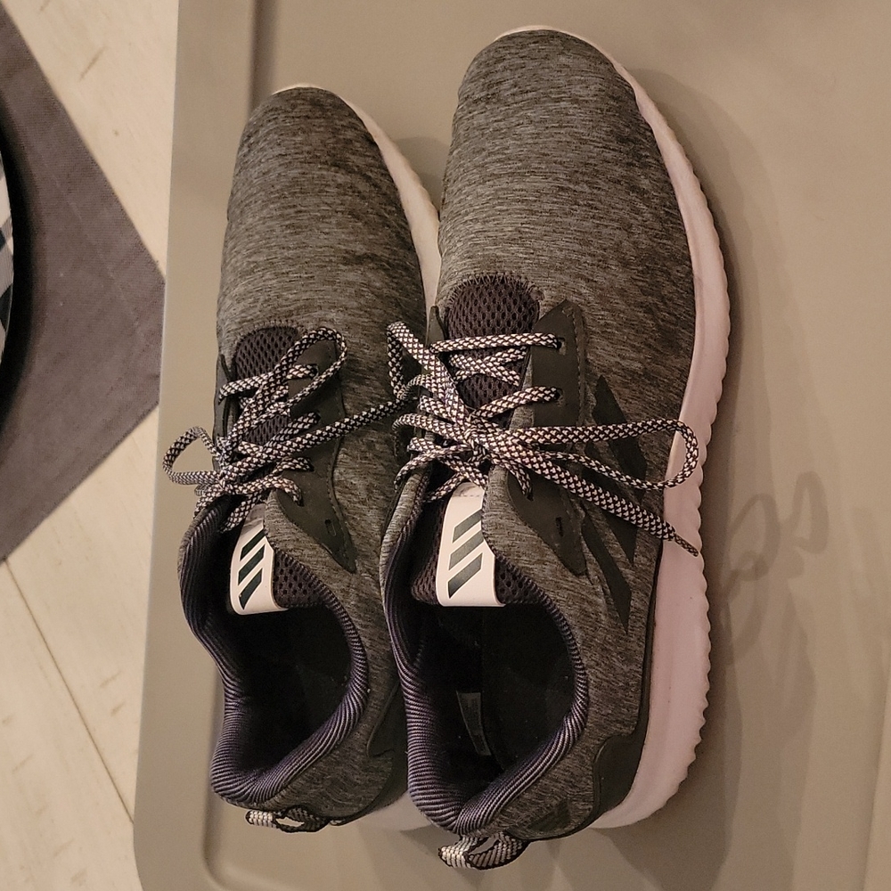Adidas mens size 12, grey and black